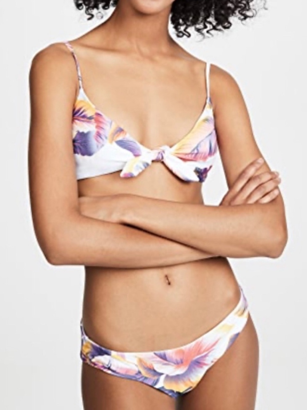 NWT L*Space Sunset Palm Sandy Flashback bikini Set